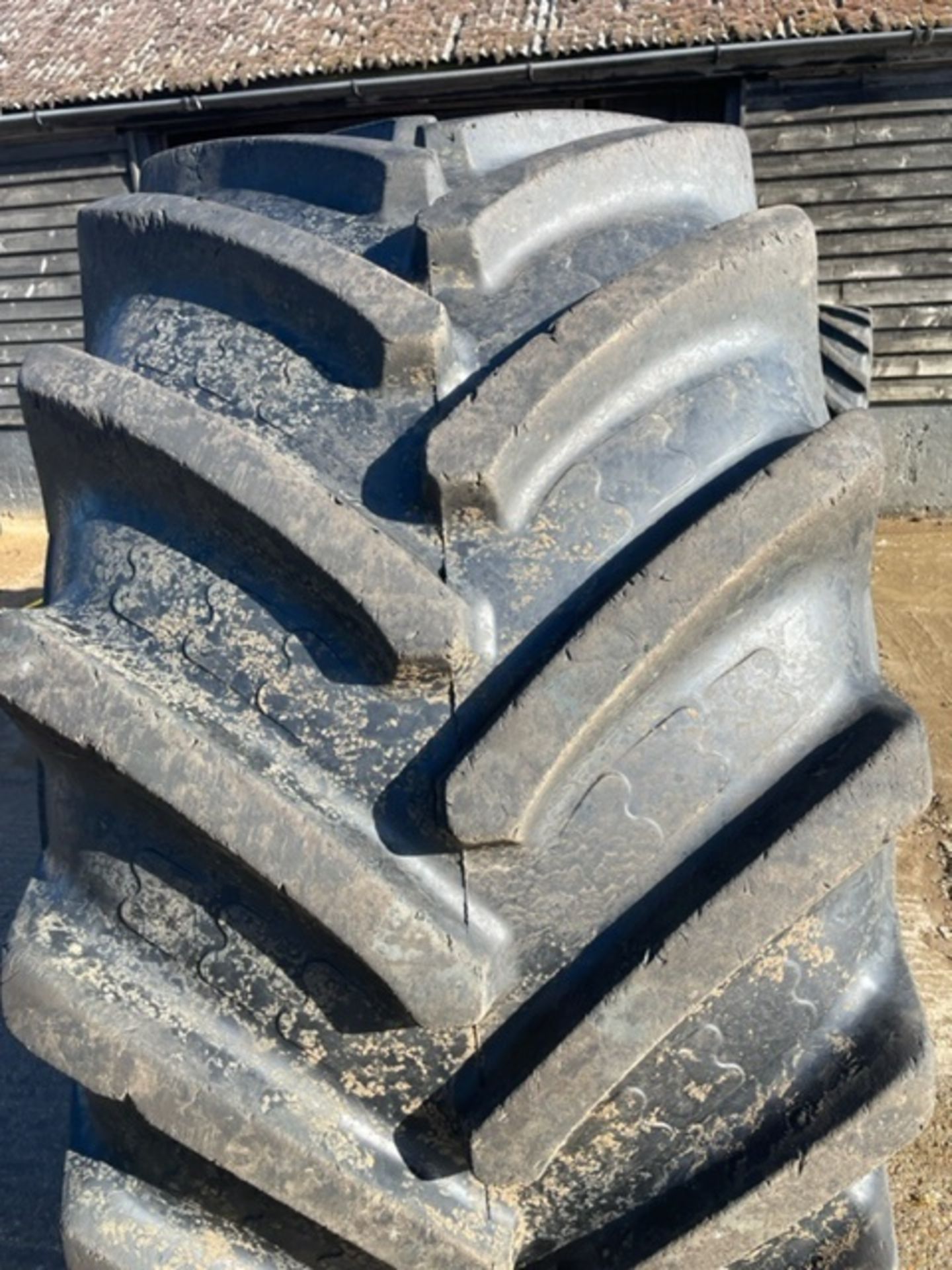 2 x BKT Agri Max 800/65 R35 tyres and rims, - Image 4 of 7