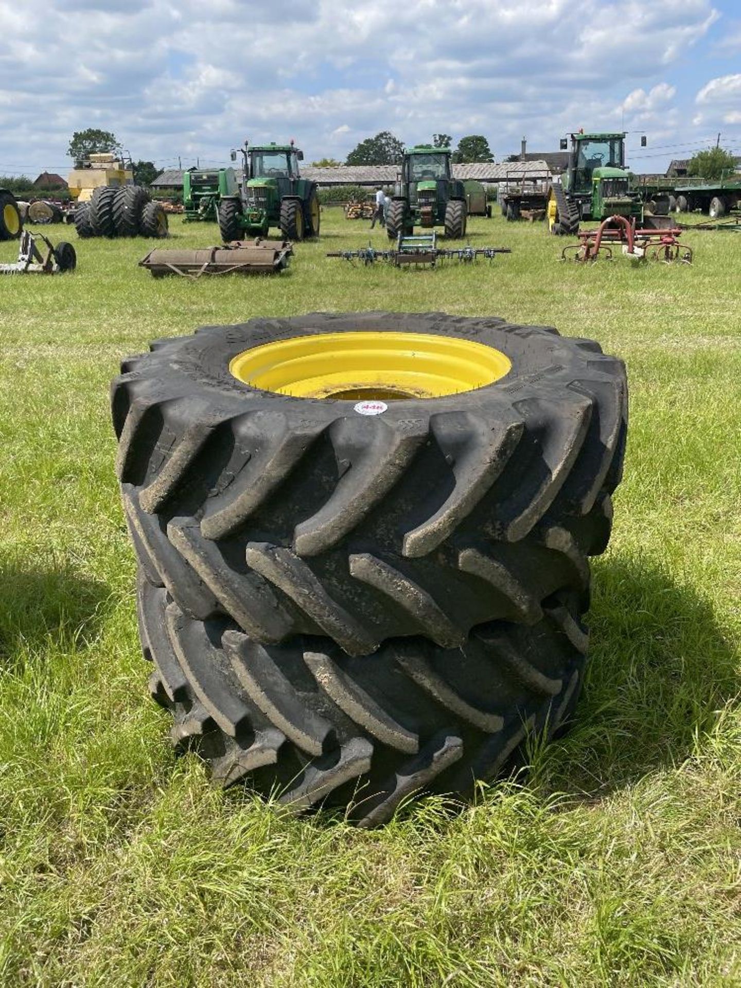 2 x BKT Agri Max 540/65 R28 tyres and rims, - Image 9 of 9