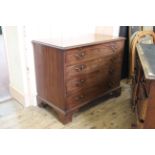 A good quality George III mahogany slide chest of drawers, approx.