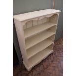 A painted pine bookcase