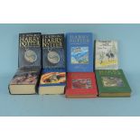 A selection of seven Harry Potter books