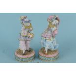 A pair of oriental Chinese dancers (as found)