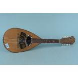 A late 19th Century Italian mandolin by Brambilla of Napoli