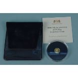 A 2020 Solomon Islands 75th anniversary of VE Day 24ct gold proof coin in capsule with certificate