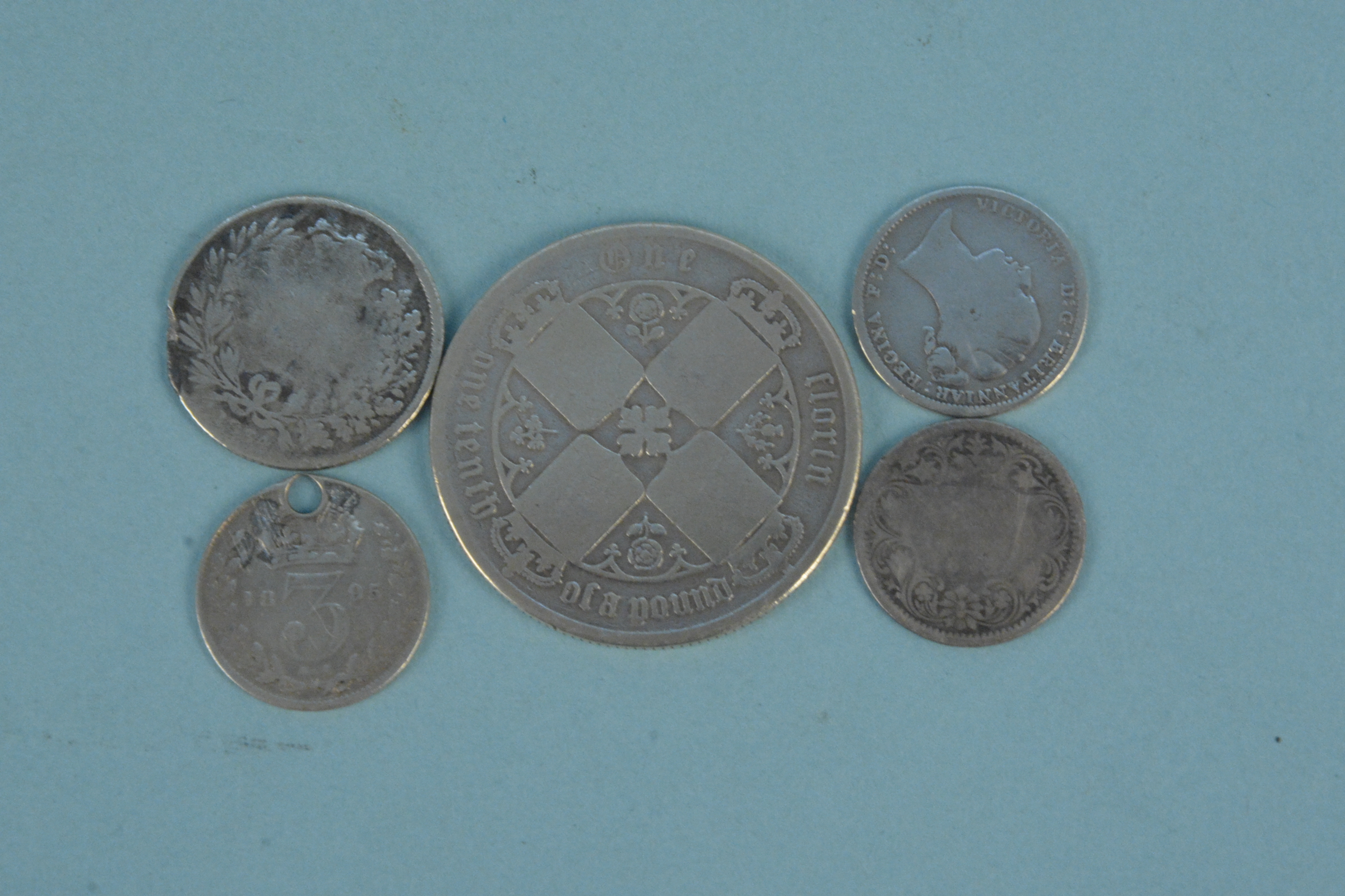 Pre 1920 0.925 silver coinage, weight approx 134g - Image 3 of 3
