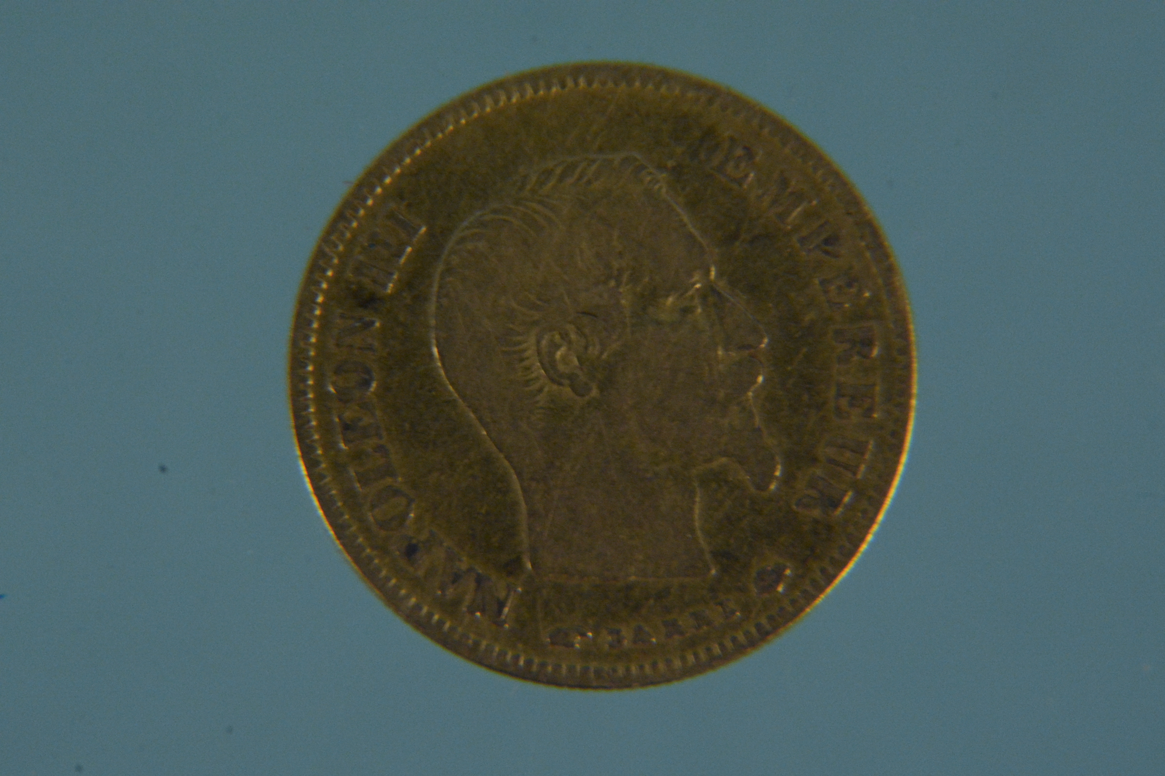 An 1856 Empire of France Napoleon III .900 gold ten francs, weight approx 3.