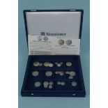Pre 1920 0.925 silver coinage, weight approx 134g