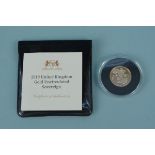A 2019 United Kingdom 22ct gold uncirculated Queen Elizabeth St George and Dragon sovereign