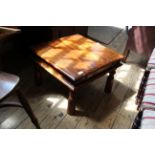 A modern mango wood coffee table