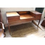 An early 19th Century inlaid mahogany dressing table/sideboard converted from a piano