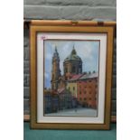 A framed oil painting signed Muradjan,