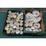 Two boxes of Royal commemorative china,