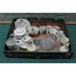 A box of mixed Royal commemorative ware (condition varies)