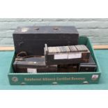 A boxed antique J H Steward photogenic lantern magic lantern,