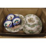 A set of three Quimper two handled bowls,