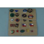 A selection of Trade Union and political badges, mainly 1980's date including 'red wedge',