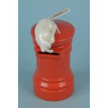 The Cats Collection by John Beswick 1984 money box of a cat on a red post box (minor chip on ear),