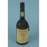 A 70cl bottle of Graham's 1988 late bottled vintage port