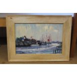 Geoffrey Chatten (1938-) framed oil painting of Southwold,
