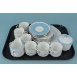 Aynsley Dawn rose pattern part tea set