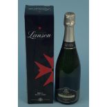 A boxed Lawson Brut Black Label Champagne plus a Jean Comyn Harmonie Brut Champagne
