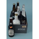 Various bottled commemorative beers including Ind Coope 1981 Charles and Diana Wedding,