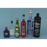 A one litre 'Two Fingers' Tequila plus a selection of world spirits including Japanese sake, Greek,