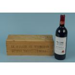 A 1995 Chateau Teyssier Montagne Saint-Emilion wine in wooden case