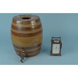 A stoneware spirit barrel,