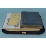 Three vintage part filled photograph albums, early 20th Century to 1950's,