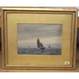 A framed late 19th Century watercolour, label of verso No.