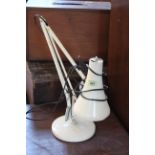 A vintage anglepoise style desk lamp