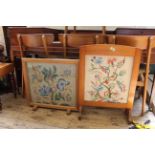 Two late 20th Century framed tapestries