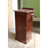 A late Victorian mahogany pot cupboard