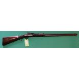 A .577 Snider cal sporting rifle by I Hollis & Sons, action marked I Hollis & Sons