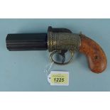 A decorative pepperbox pistol