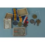 A WWI 1914/15 Star trio to 1404 Cpl H.W.Whatling Suff.Yeo.