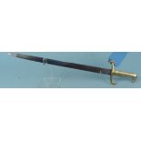 A German model 1871 Artillery Parade side arm (no scabbard)