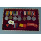 A group of four medals, WWI pair to 10925 Pte E.S.