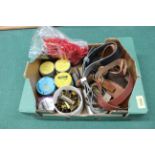 A mixed lot including air gun pellet tins (with some contents), .