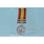 A Queens South Africa medal with two clasps, Orange Free State and Cape Colony to 4235 Pte M.