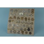 A carded display of a fine selection of military badges