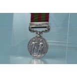 An India medal with Relief of Chitral 1895 clasp to 2437 Pte A.Hadwin 1st BN E.