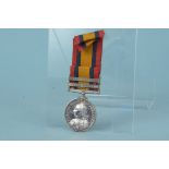 A Queens South Africa medal with two bars for Orange Free State and Cape Colony to 7053 Pte S.H.