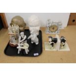 Colin Hooper ceramics including childs head models,
