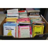 A large box of vintage to semi modern theatre programmes and bills
