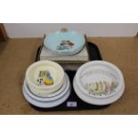 Six various pre WWII 'babys' plates,