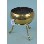 A heavy 19th Century brass bowl, 19.