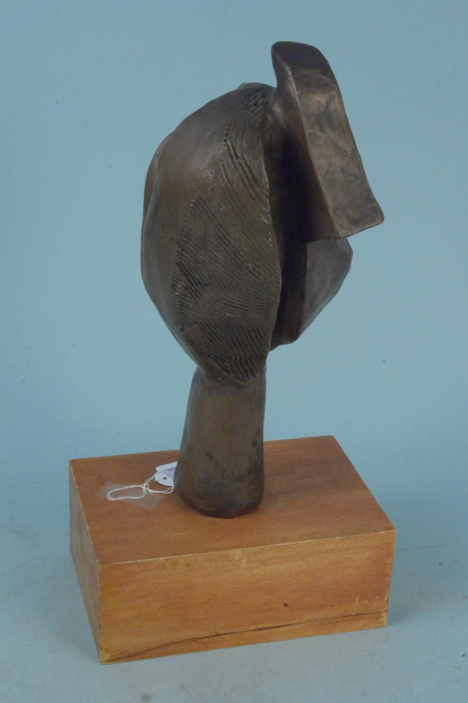 A 1982 dated modernist sculpture marked Anita Penlington 'Masquerade', - Image 2 of 3