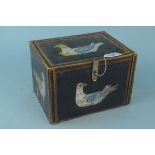 A decorative small collectors chest with six various sized drawers,